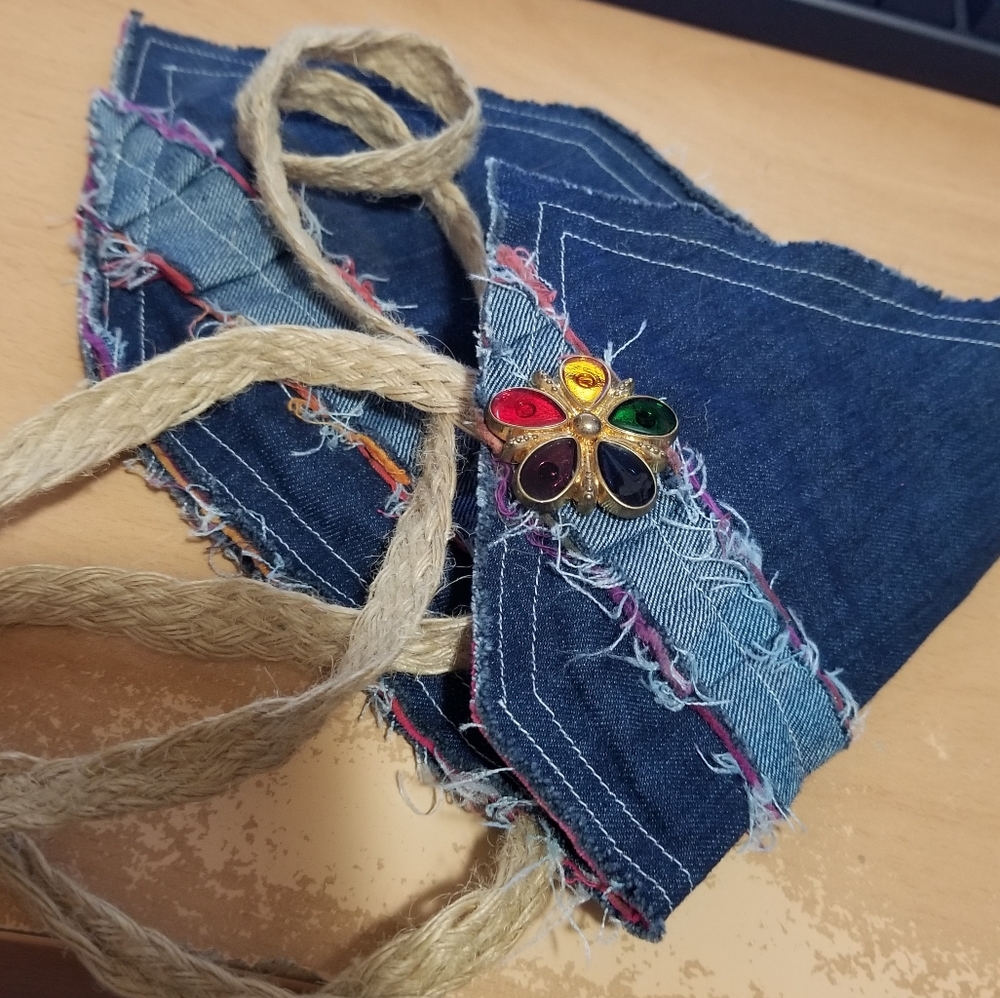 Small adorable denim purse